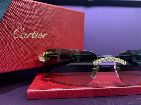 real cartier glasses with diamonds